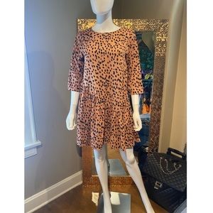 Ruffle hem swing dress